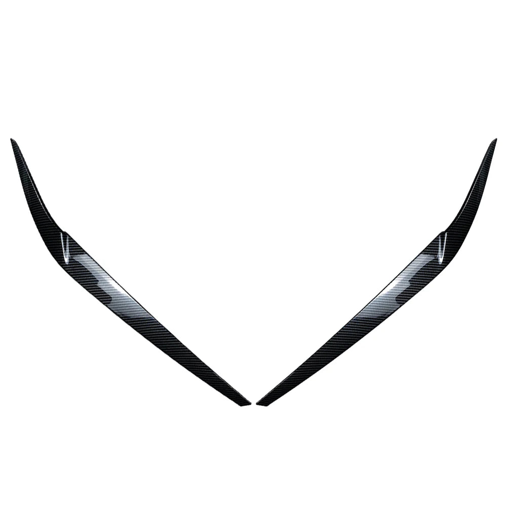 Car Front Headlight Eyebrow Eyelid Cover Trim For BMW 5 Series G30 G31 G38 F90 M5 525I 530I 540I 2017 2018 2019 2020 2021