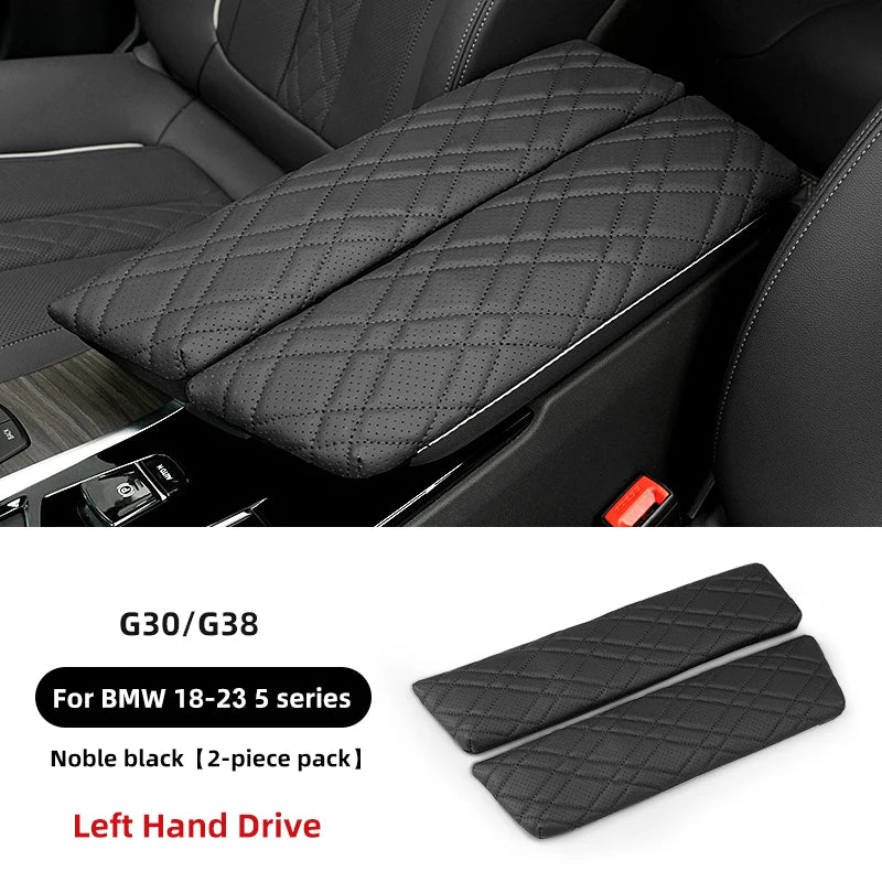 2pc Car Armrest Box Pad Auto Central Arm Rest Box Cover Protect Mat Interior Styling Accessory For BMW G30 G38 G32 6GT 2018-2023
