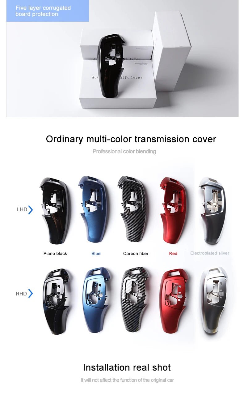 F10 F30 F11 F31 Gear Shift Knob Cover Interior Replacement Gear Shifter Lever Panel For BMW F32 F33 F34 F36 F06 F12 F20 F22 F25