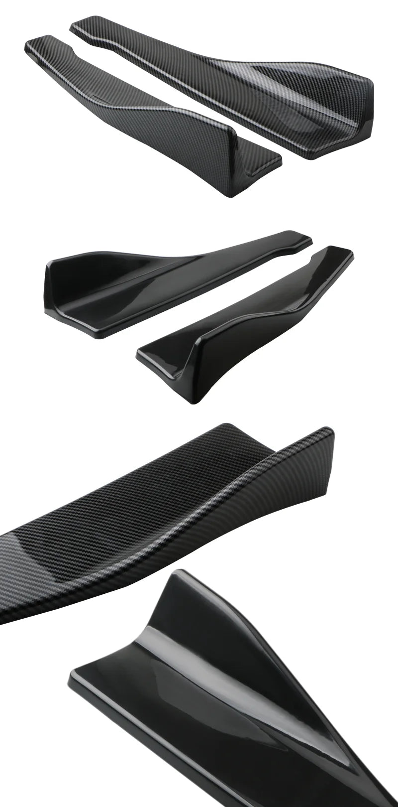48CM Side Skirt For Car BMW E90 E46 F20 F30 E39 G20 Accessories Universal Extension Protector Rear Bumper Spoiler Diffuser Split