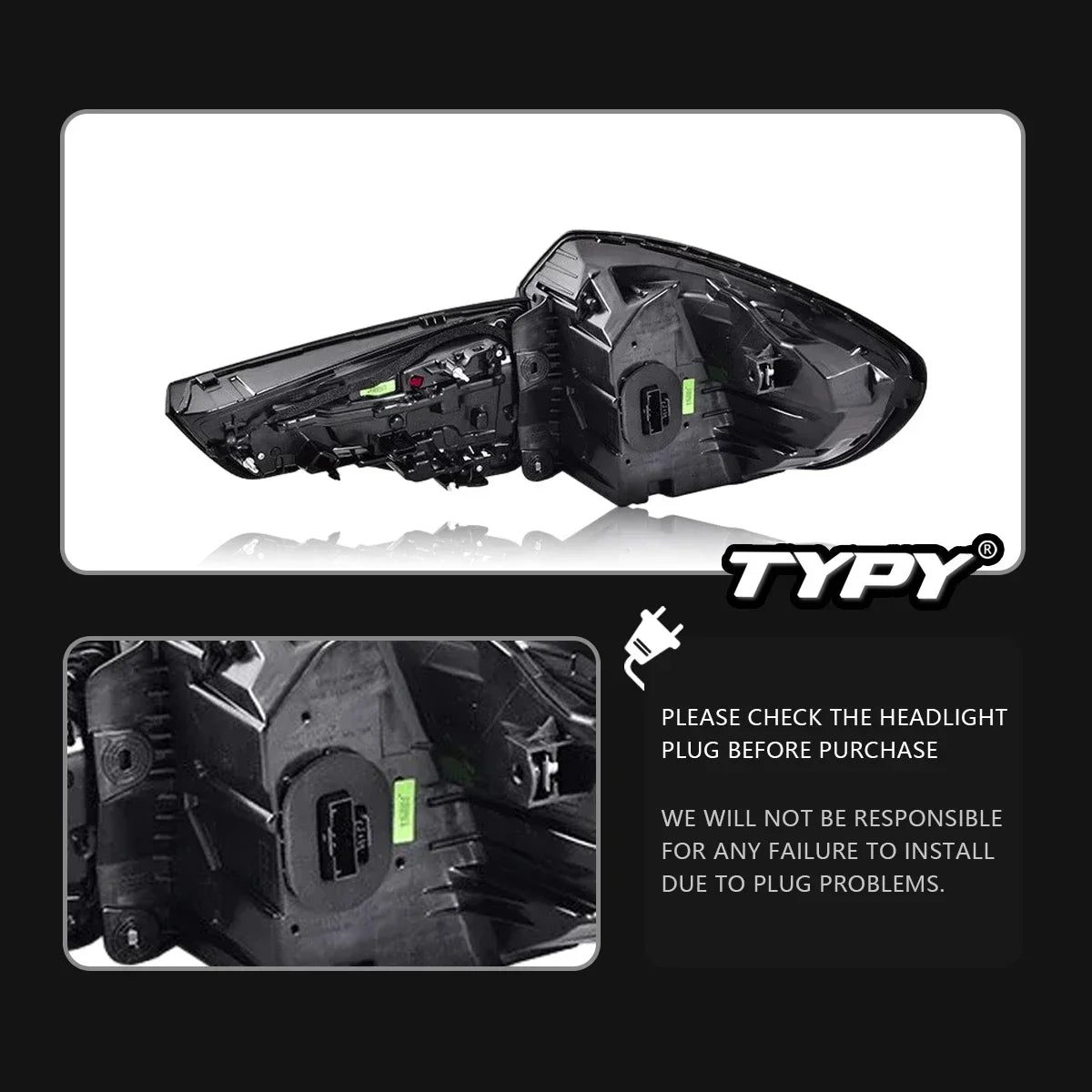TYPY 4 PCS For BMW X3 G08 G01 Car Tail Light Assembly Fog Reverse Brake Flowing Water Flicker LED Tail Lamps Rear Taillights