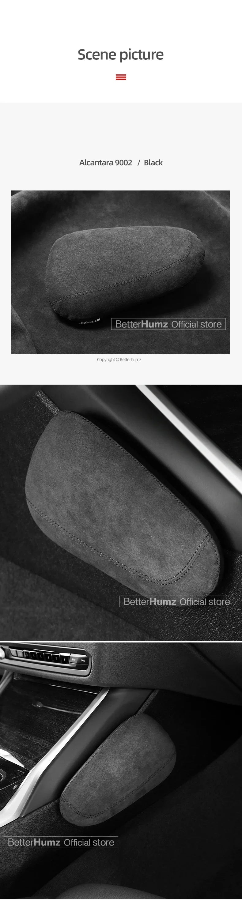 For BMW F30 F20 G20 G30 X3 G01 X5 E70 X6 E71 Made of Alcantara Car Door Armrest Elbow Pad Leg Support Cushion Anti-collision