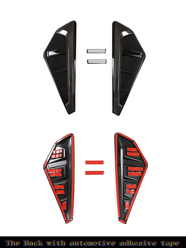 2pcs Car Modified Side Spoiler Wind Knife For BMW X5 G05 X5M F95 2019-2022 Side Fender Vent Decoration Stickers Car-Styling