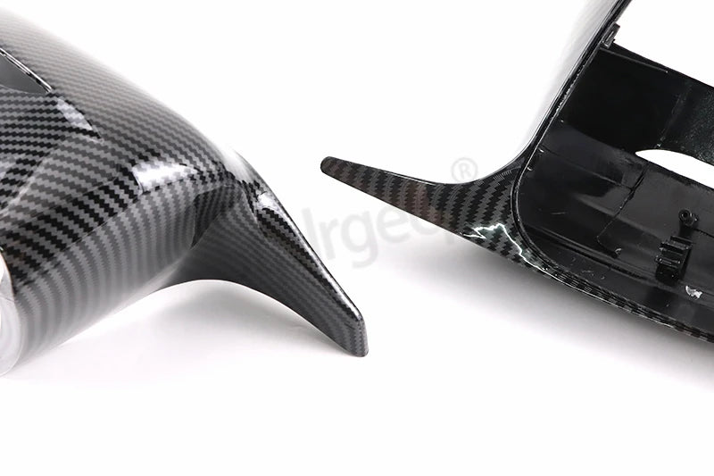 2Pcs Car Bright Black Side Rear View Mirror Cover Replacement For BMW 3 4 5 7 Series G20 G22 G30 G31 G38 G11 G12 2016 - 2022