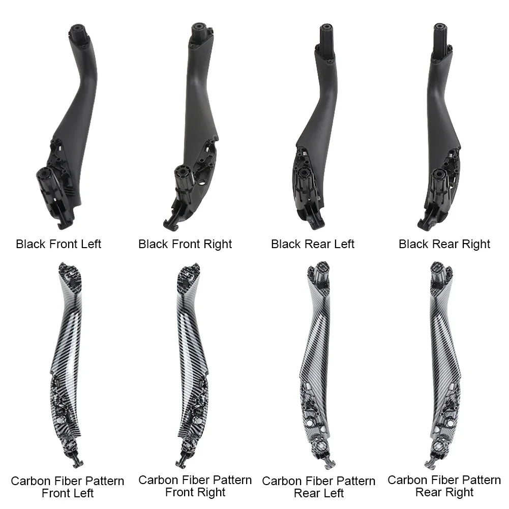 For BMW 5 Series G30 G31 G38 17-23 Car Door Handle Inside Panel Trim Left Right Door Pull Handle Carbon Fiber Car Door Pull Grab