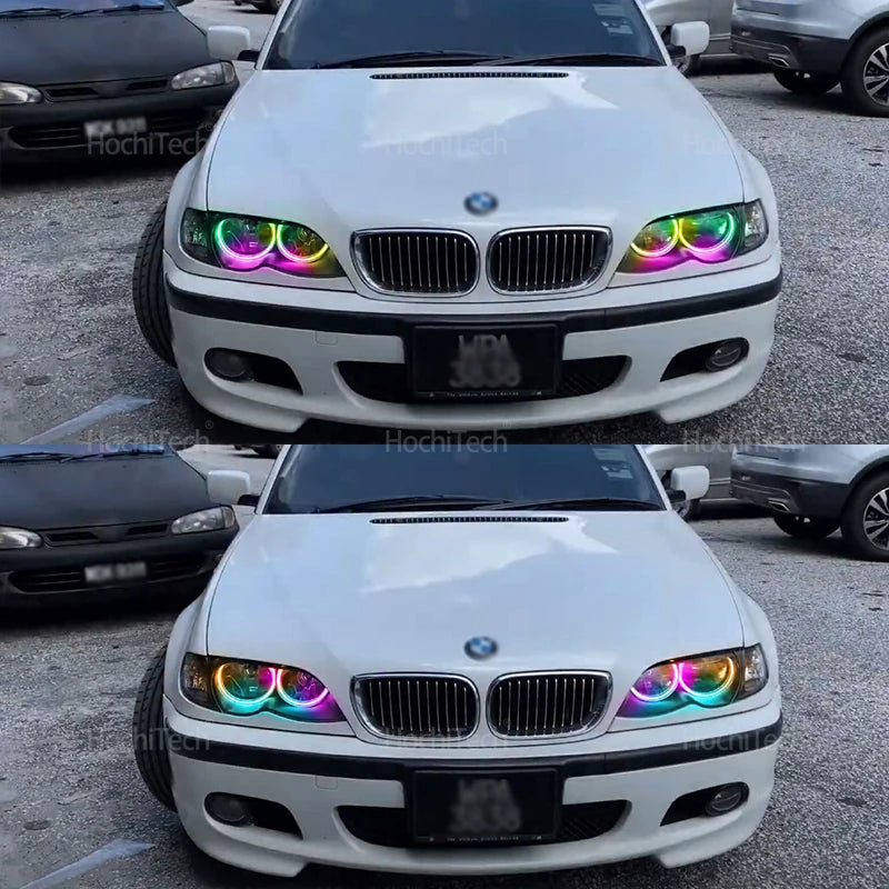 APP Dynamic Angel Eyes Rings Light DRL with Turn Signal Light for BMW 3 5 7 Series E36 E46 E39 E38 728i 740d 325i 328i 740i 730d