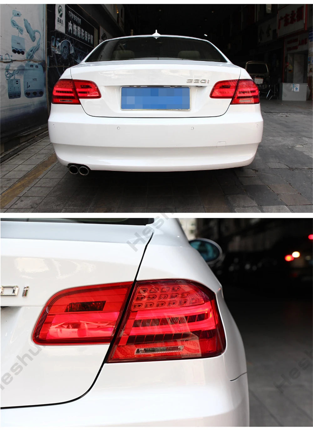 Pair Full LED Taillights For BMW 3 Series E92 M3 coupe 328i 335i 330i 2006 - 2012 Taillamp Rear Lamp Brake Fog Turn Signal Light