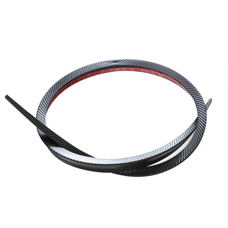 Universal Soft Car Spoiler Sticker Trim Trunk Wing 1.2/1.5m Black Bonnet Hatch Gate Lightweight Lip PU Roof Flexible New