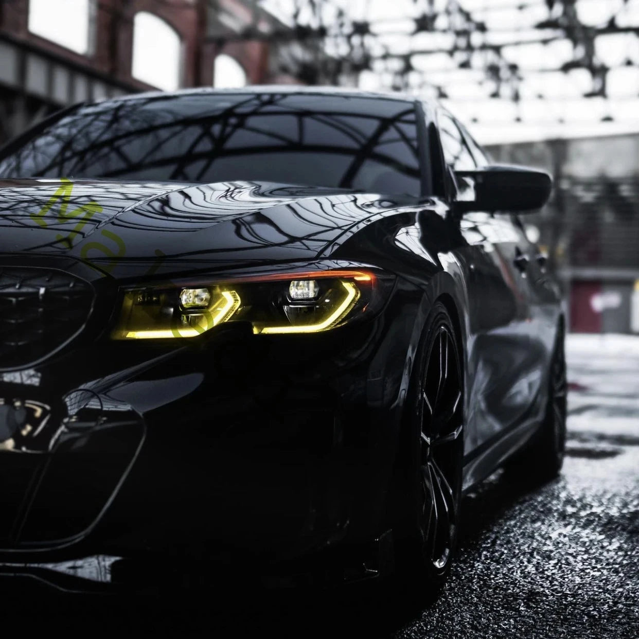 CSL 3 Series G20 Laser Headlight Yellow Lemon Angel Eyes DRL Boards For 2019 2020 BMW G21 320i 330i M340I Amber Daytime Light