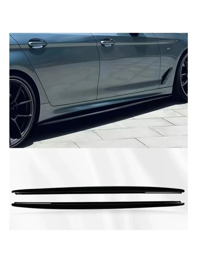 Side Skirt Extensions, Gloss Black, for BMW 5 Series G30 / G31 (2017-2023)