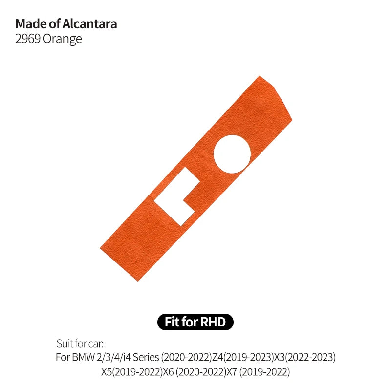 Made of Alcanrata For BMW G20 G22 G07 F44 i4 G29 X3 G01 X5 G05 G06 Gear Shifter Panel Frame Sticker Car Interior Trim Accessory