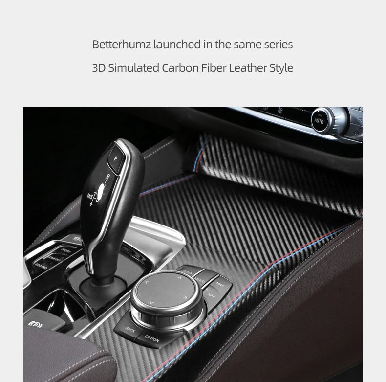For BMW G30 G32 G38 Made of Alcantara Car Interior Center Console Gear Shifter Panel Trim Cover Performance Sticker Accessories