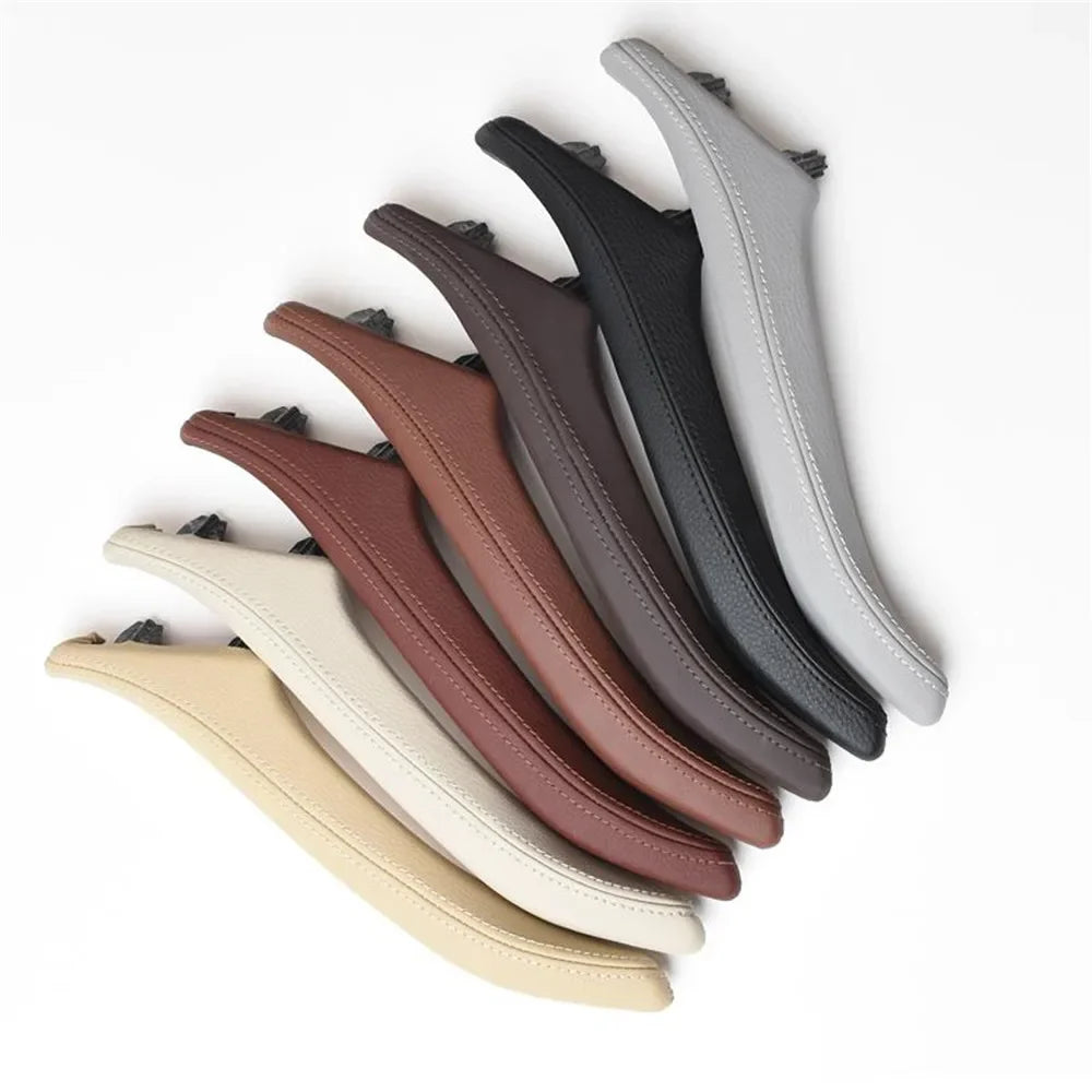 Left Hand Drive LHD Leather Interior Door Pull Handle Assembly Set for BMW 5 Series F10 F11 F18 520 523 525 528 530 535