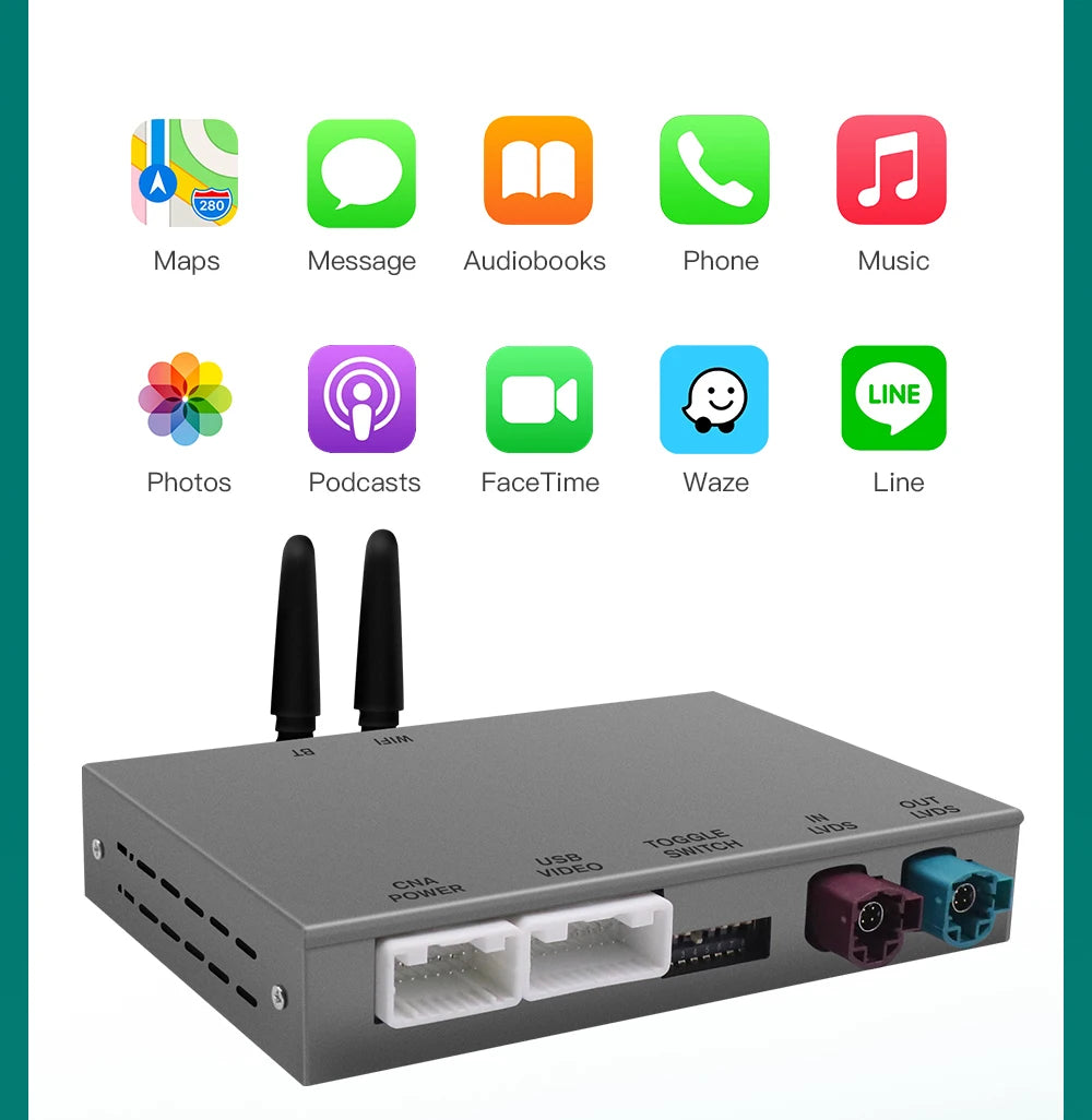 AUTOABC Wireless CarPlay for BMW EVO X5 F15 F85 X6 F16 F86 G01 2017-2019 with Android Mirror Link AirPlay Carplay Support Touch