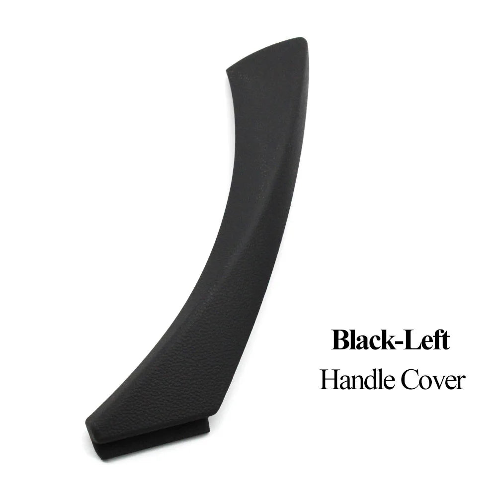 Black Left Right Inner Door Pull Handle Kit Panel Pull Cover Trim For BMW 3 Series E90 E91 E92 2004-2012 316 318 320 325 328i