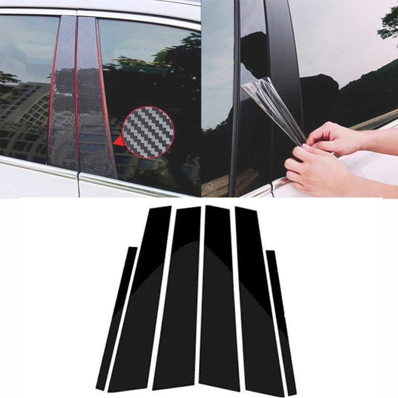 B-pillar trim film for BMW 3 Series E46, E90, F30 and G20