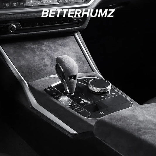 For BMW G20 G28 G23 Serie 3 4 Made of Alcantara Center Console Gear Shift Knob Panel Cover Trim Sticker Car Interior Accessories
