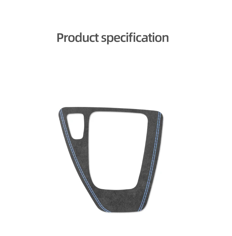 For BMW Series 3 E90 E92 E93 2005-2012 Car Interior Gear Shifter Panel Trims Stickers Made of Alcantara Performance Accessories