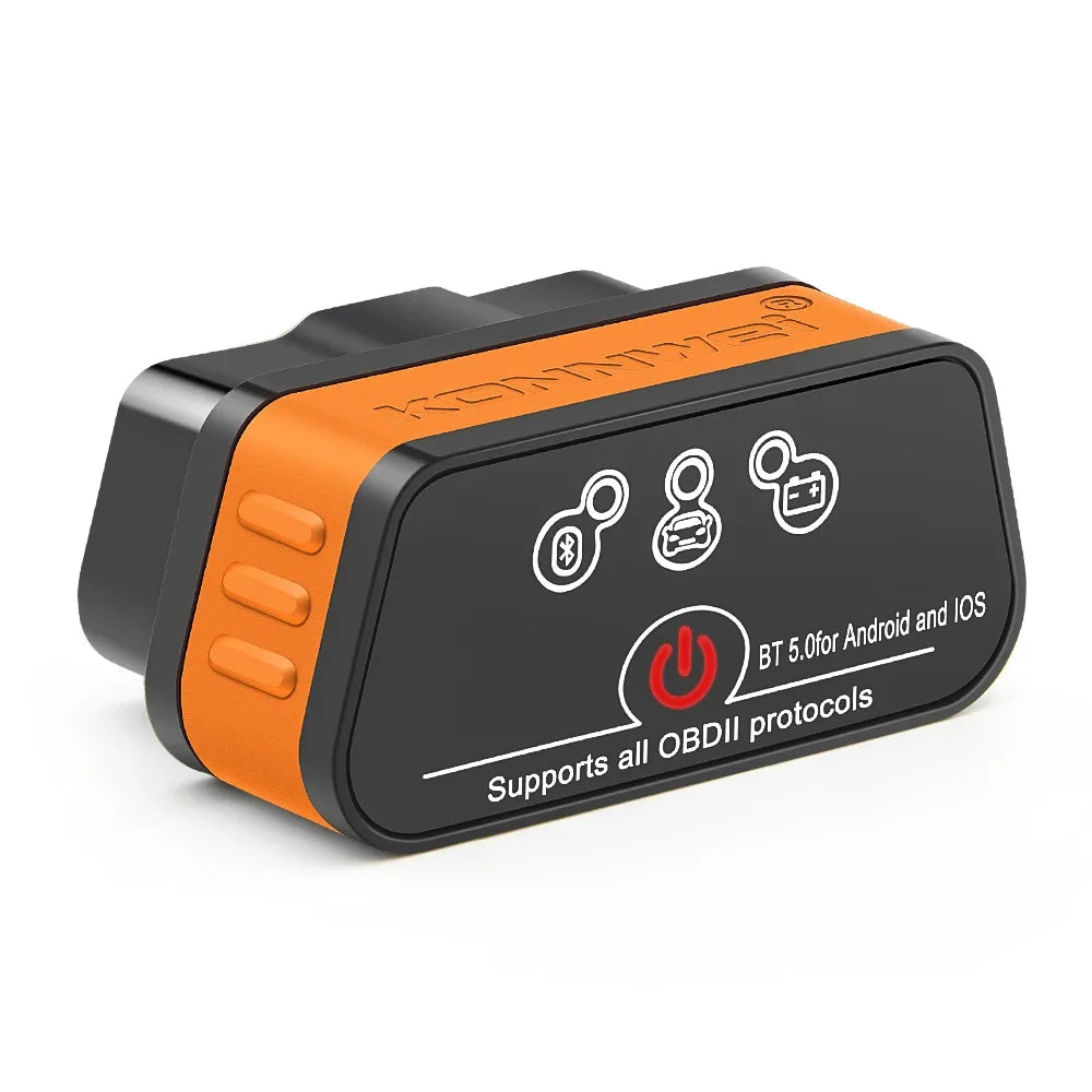 2026 New KONNWEI KW901 ELM327 V1.5 Bluetooth5.0 Car Auto OBD2 Scanner Android/IOS Car Diagnostic Tool Code Reader pk Vgate ICAR2