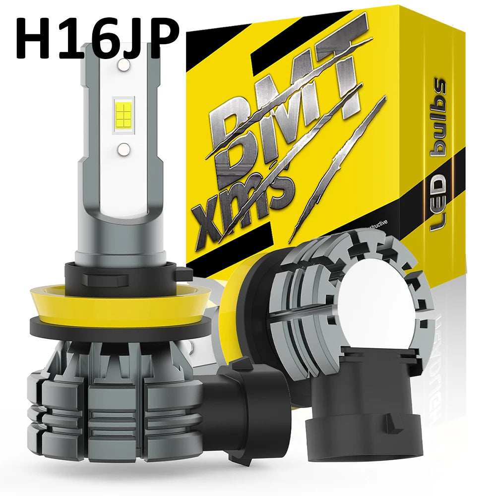 BMTxms 2PCS Dual Color H16 JP H8 H11 9005 HB3 9006 HB4 LED Fog Light DRL Lamp For Audi Nissan Fiat Honda Mini Toyota BMW F36 F10