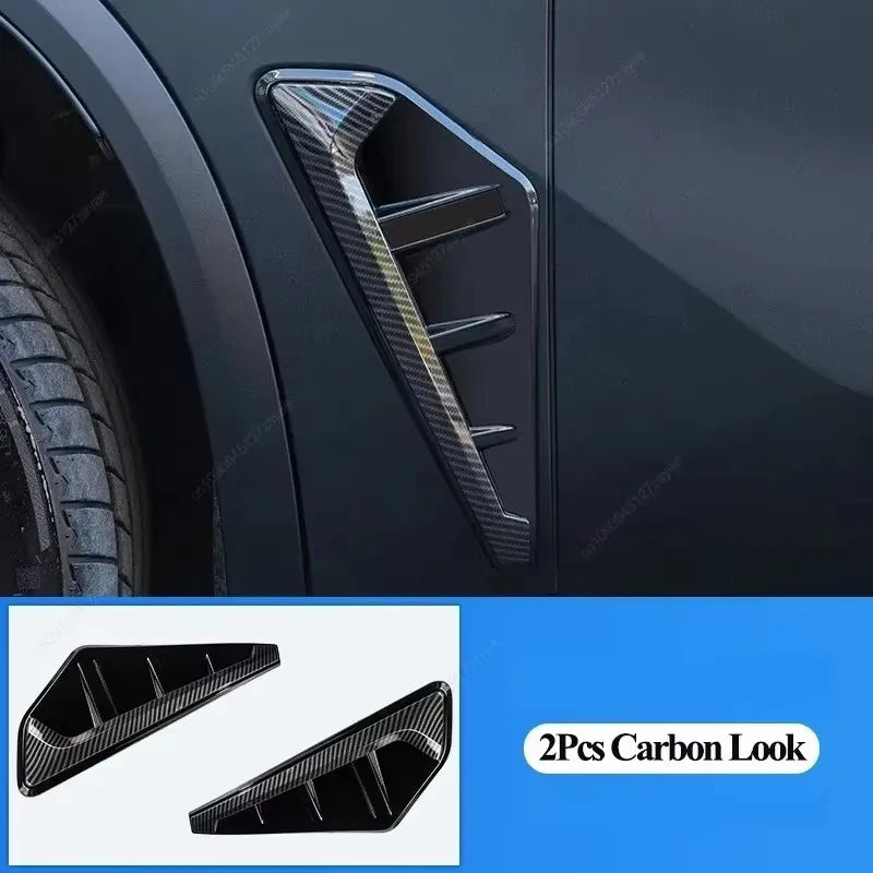 2Pcs For BMW X5 G05 X5M F95 2019-2022 Car Modified Side Spoiler Wind Knife Side Fender Vent Decoration Stickers Car-Styling