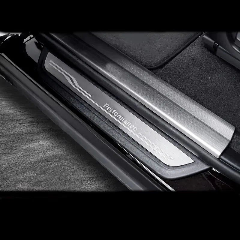 For BMW 1 2 3 4 5 Series F10 F20 F30 F34 X3 X5 X6 Accessories Welcome pedal Door Sill Scuff Plate Guards Protector Cover strip