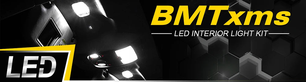 BMTxms Canbus LED Interior Lights For BMW 5 Series E34 E39 E60 E61 F10 F11 520 528 530 535 540 550 2000-2010 2012 2013 2015 2017