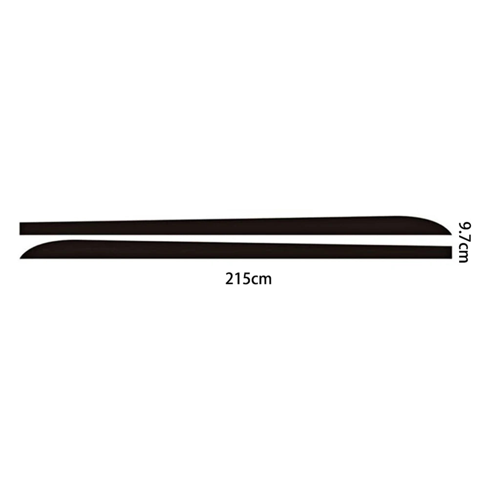 2pcs Car Side Skirt Sill Stripe Stickers Black/Carbon Fiber Black Transfer Glue Decals for BMW 1 3 4 5 6 Series F30 F35 F31