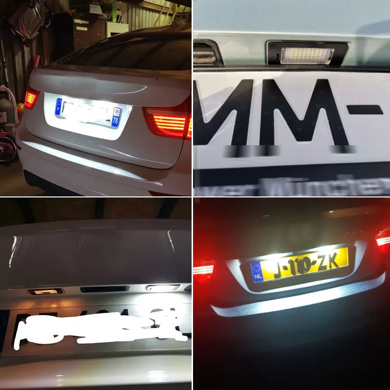For BMW E92 E93 F30 F31 F45 E39 E60 F10 F11 E70 F80 E84 E82 F22 E90 E91 E61 X1 X3 X5 X6 M3 White LED Number License Plate Light