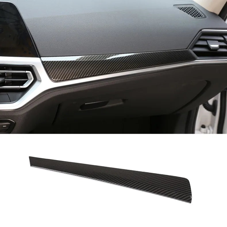 For BMW 3 Series G20 2020-2022 ABS Carbon Fiber Interior Kit Dashboard Console Gear Shift Panel Decoration Cover Trim Stickers