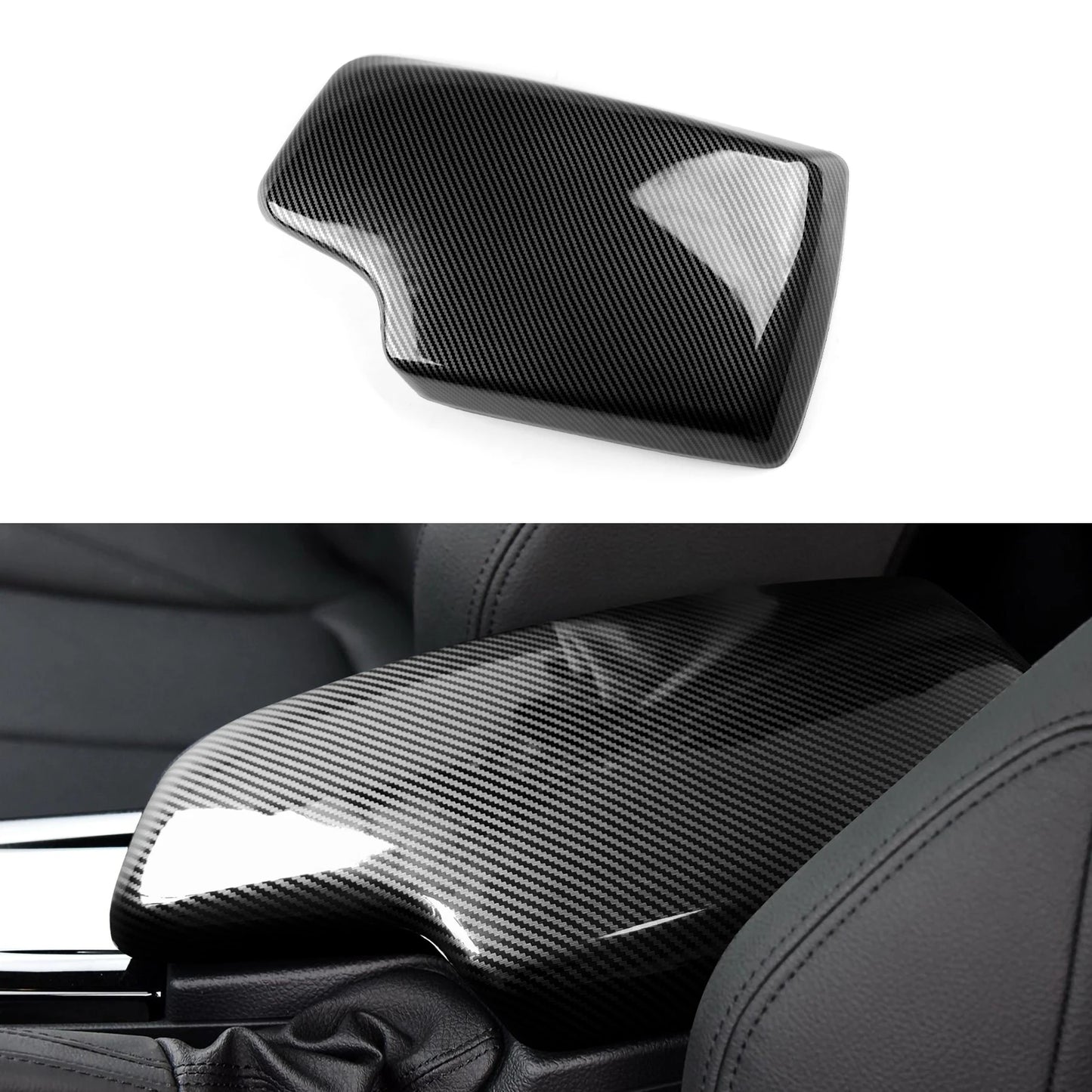 Car Center Console Dashboard Gear Shifter Panel For BMW F30 F31 F34 3GT F32 F33 F36 Trim Accessories, Carbon Fiber ABS Sticker