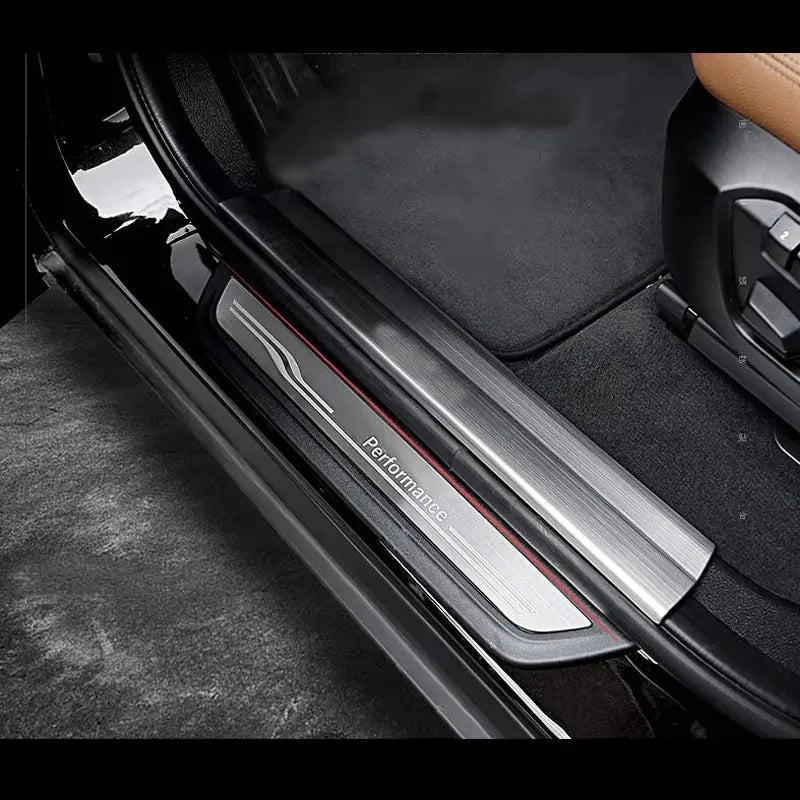 For BMW 1 2 3 4 5 Series F10 F20 F30 F34 X3 X5 X6 Accessories Welcome pedal Door Sill Scuff Plate Guards Protector Cover strip