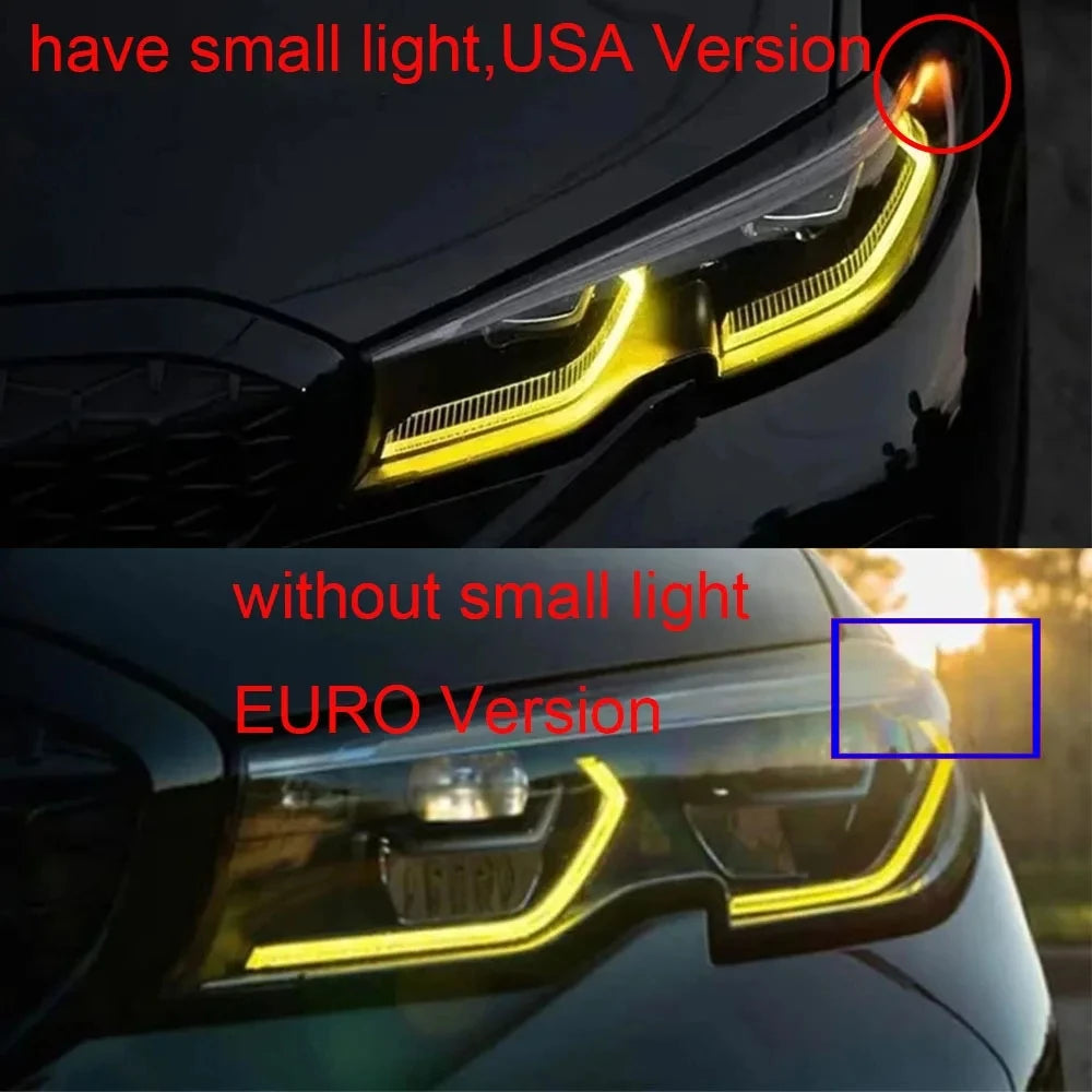 CSL 3 Series G20 Yellow Angel Eyes DRL Modules For 2019 2020 BMW G21 320i 330i M340I G20 Laser Daytime Running Light Red Blue