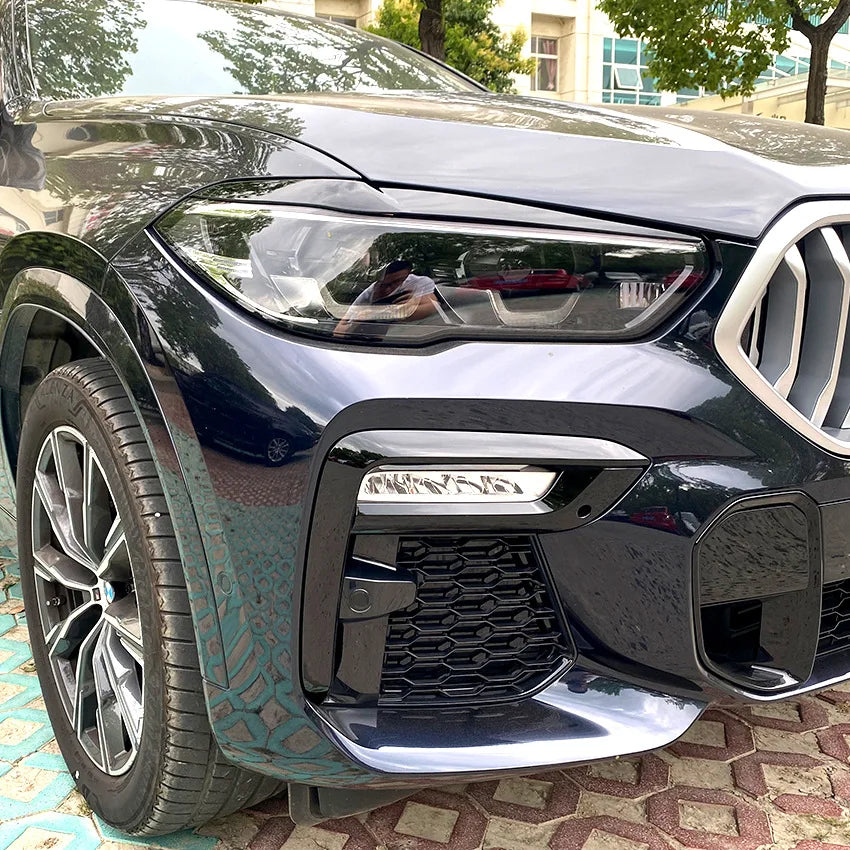 2018 To Up For BMW X5 G05 X6 G06 30i 30d 35i 35d 40i 40d 45e M50i M50d Evil Headlight Eyebrows Eyelid Eyelash Head Light Lamp