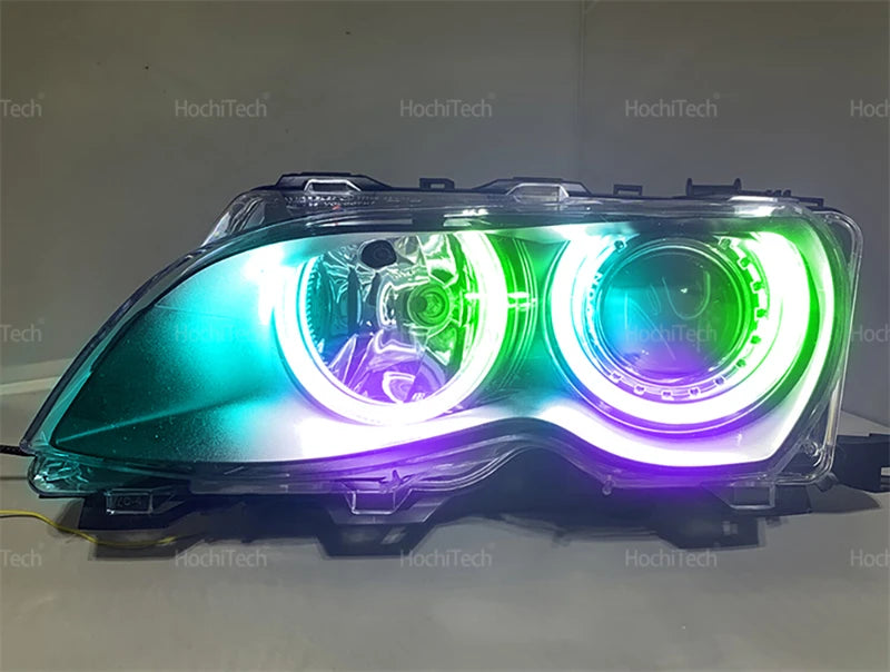 APP Dynamic Angel Eyes Rings Light DRL with Turn Signal Light for BMW 3 5 7 Series E36 E46 E39 E38 728i 740d 325i 328i 740i 730d