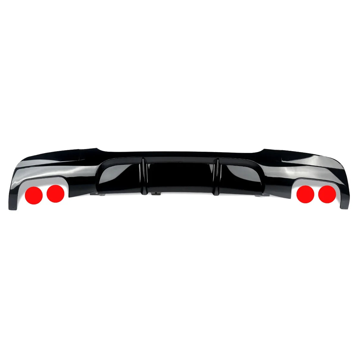Performance Style for 2005-2013 BMW 3 Series 325i 335i E90 E91 M Sport Rear Bumper Diffuser Lip 2005-2013 Glossy Black Tuning