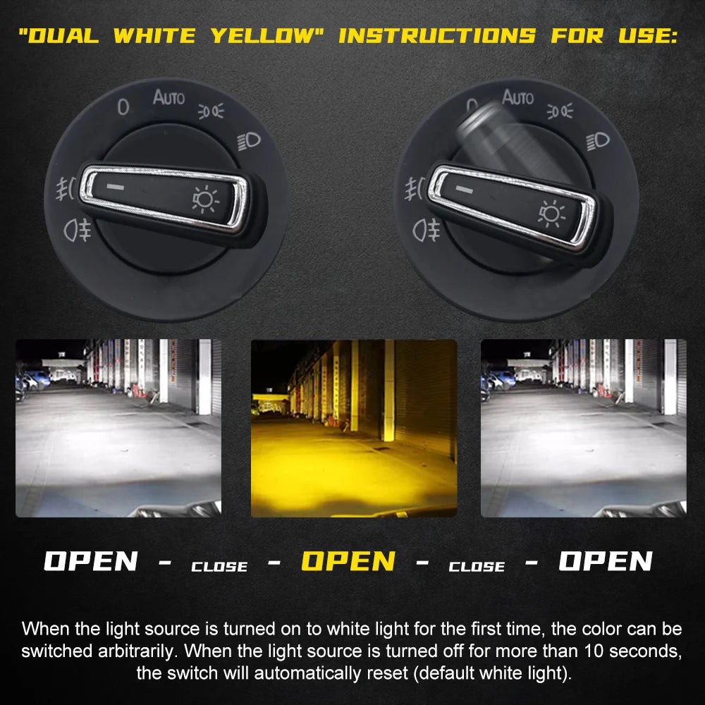 BMTxms 2PCS Dual Color H16 JP H8 H11 9005 HB3 9006 HB4 LED Fog Light DRL Lamp For Audi Nissan Fiat Honda Mini Toyota BMW F36 F10