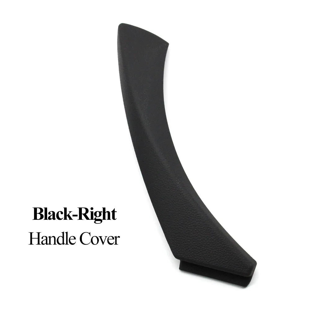 Black Left Right Inner Door Pull Handle Kit Panel Pull Cover Trim For BMW 3 Series E90 E91 E92 2004-2012 316 318 320 325 328i