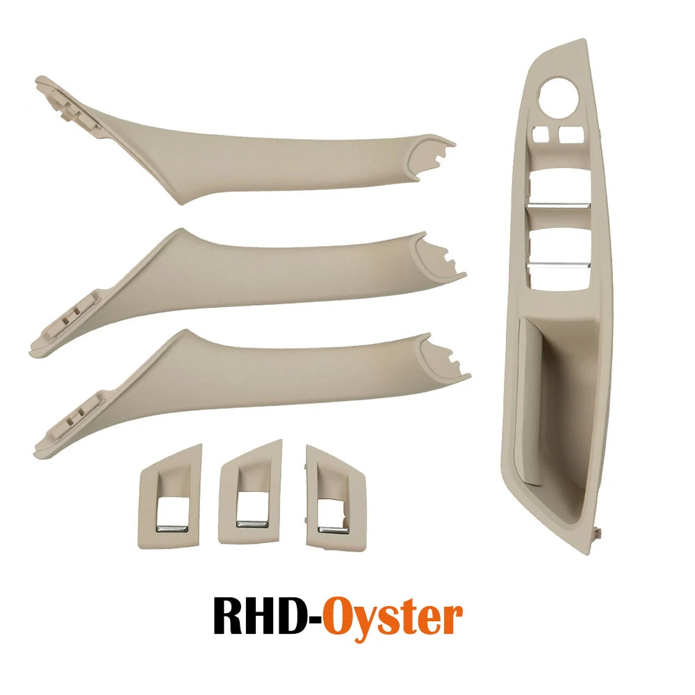 LHD RHD Beige Black Brown Oyster Car Interior Door Armrest Inside Pull Handle Set For BMW 5 Series F10 F11 523i 525i 528i 530i