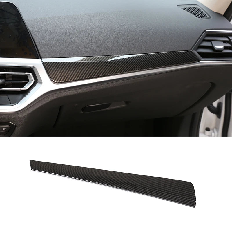 For BMW 3 Series G20 2020-2022 ABS Carbon Fiber Interior Kit Dashboard Console Gear Shift Panel Decoration Cover Trim Stickers