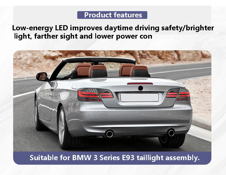 Suitable for BMW 3 Series E92 E93 tail light assembly turn daylight lamp M3 modification LED tail light