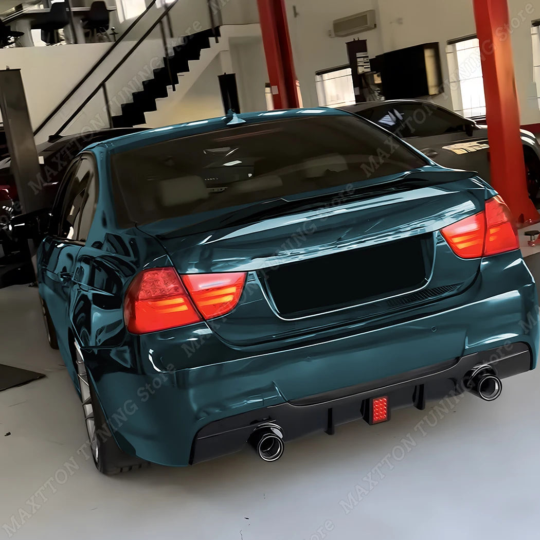 Rear Bumper Splitter Lip Spoiler For BMW 3 Series E90 E91 M Sport 2005-2012 MP Style Rear Diffuser Guard Car Replacement Part
