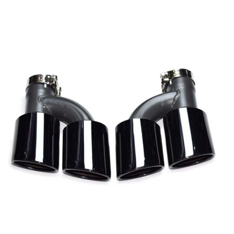 M5-Style Exhaust Tips, Gloss Black, for BMW 5 Series G30 / G31 (2017-2023)