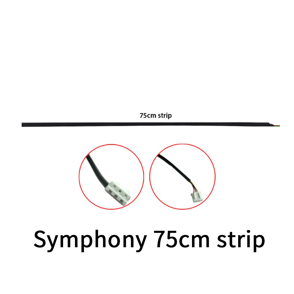 RGBIC "LED Lamp" App Symphony Full Colors Streamer LED Ambient Light Accessories 3wire Strip (4 wire RGB Door/Storage/Footlight)