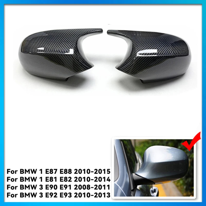 Side Rearview Mirror Cap Wing Mirror Cover Fit For BMW E90 E91 2005-2011 E92 E93 2006-2013 E81 E82 E88 E87 E88 Car Accessories