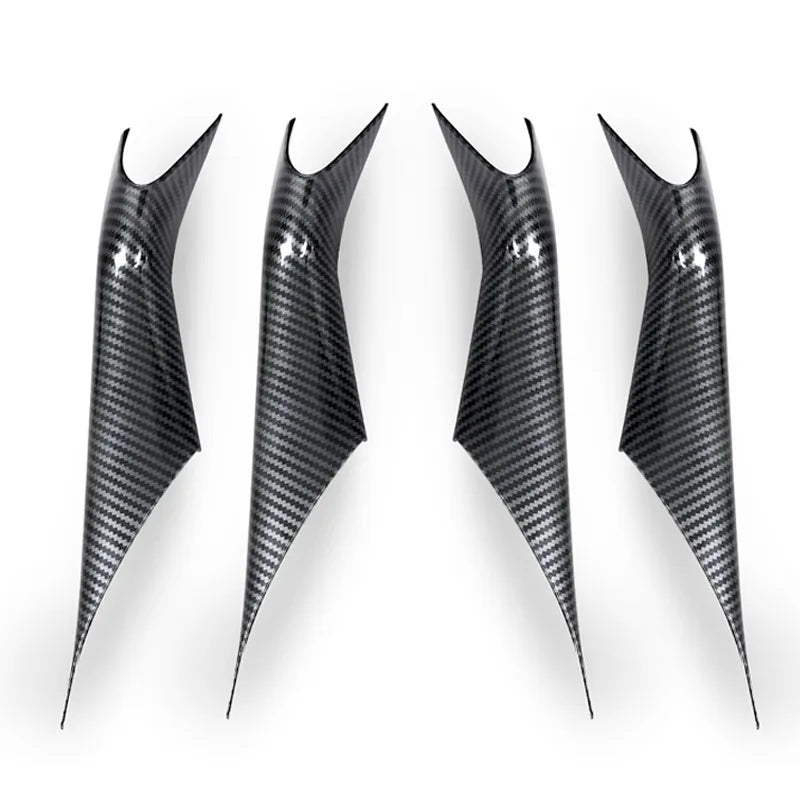 Car Interior Door Panel Grab Handle Covers Carbon Fiber Armrest Protective Trim Car Styling for BMW 5 Series G30 Accessories