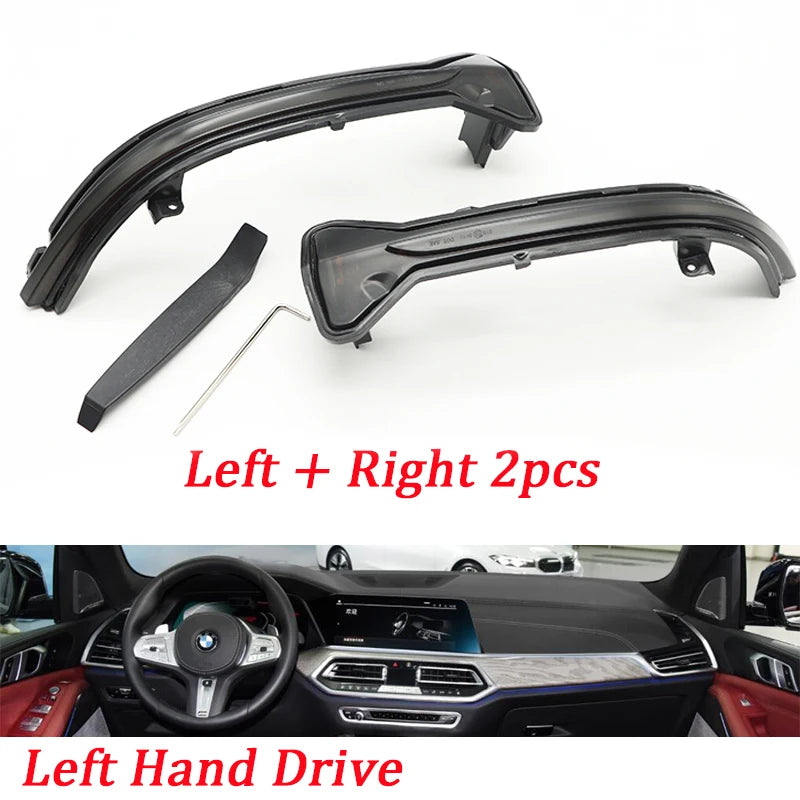 For BMW G38 G12 G20 G30 G31 G32 G14 G15 G16 G11 G12 M5 F90 LED Dynamic Turn Signal Light Rearview Mirror Indicator Yellow