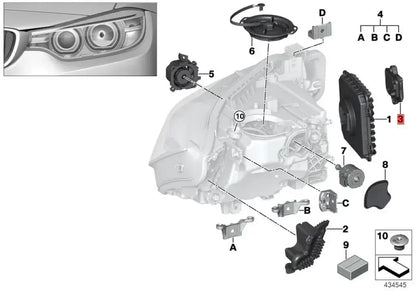 Yellow LED DRL Modules for BMW F30 / F31 / F35, view 5