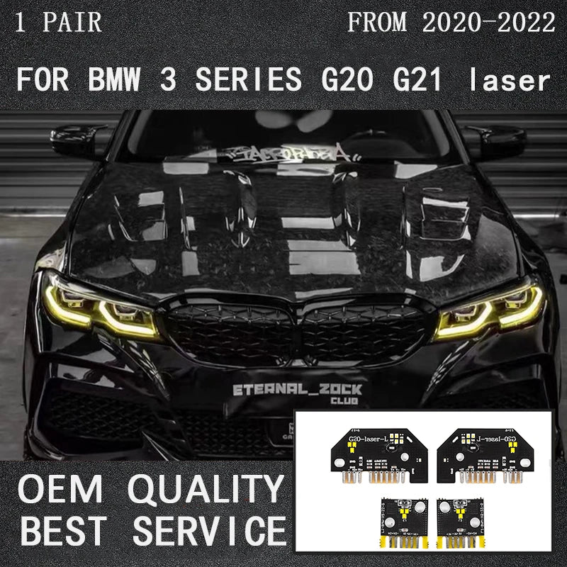 Yellow DRL module for BMW G20 laser headlights