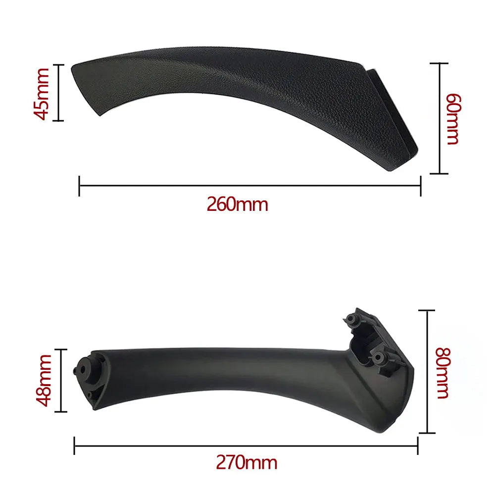 Left Right Interior Door Pull Handle with Cover Trim For BMW 3 Series E90 E91 E92 316 318 320 325 328i